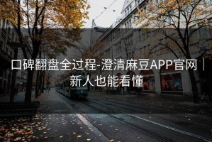 口碑翻盘全过程-澄清麻豆APP官网｜新人也能看懂
